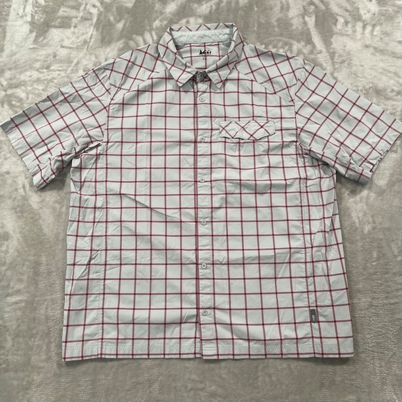 REI Other - REI Shirt Mens XXL  Gray Button Up Fishing Hiking Outdoors Camp Windowpane